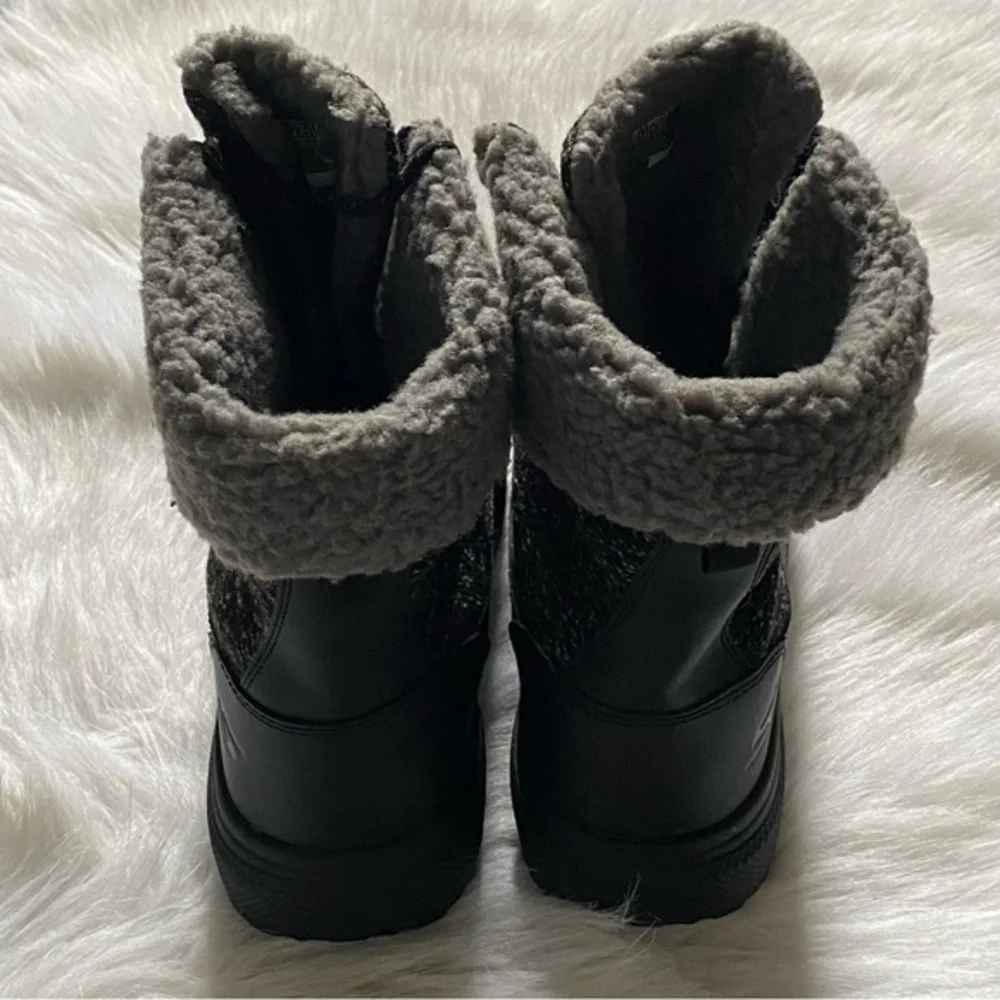 Skechers‎ Waterproof Boots Mens Size 13 (UK 12) Outdoor Ultra Leather Faux Fur